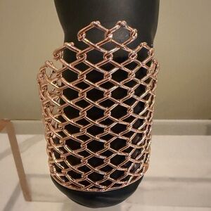 Rose Gold Mesh Cuff Bracelet